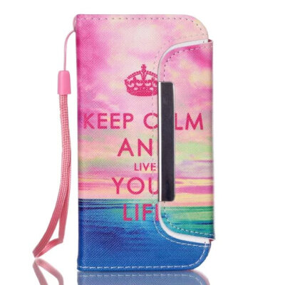 

MITI Printing Pattern PU Wallet Leather Case For iPhone 5 5S flip cover split 2in1 detachable with stand card slot Free Shipping