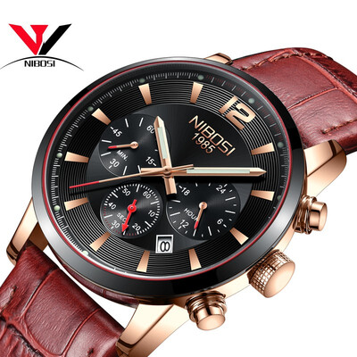 

NIBOSI Sport Watches for Men Waterproof Analog Quartz Mens Wristwatch Clock Man Montre Homme Big Men Watches Military Army Saat