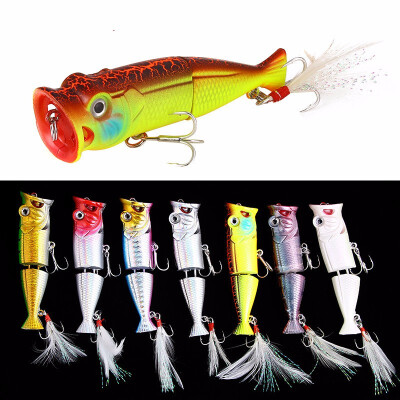 

2017 Hot Model Fishing Lures Hard Bait 7 colors Popper 80mm 11g Floating topwater baits Wobblers Crankbait xy-3