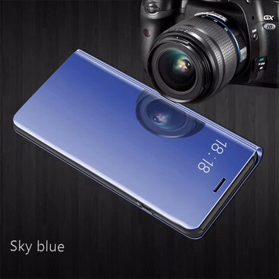 

Xiaomi Redmi 55 Plus Luxury Slim Mirror Flip Shell Stand Leather Smart Clear View Window Cover Phone Case