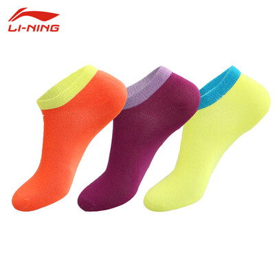 

Li Ning sports socks womens socks casual cotton socks three colors 3 pairs