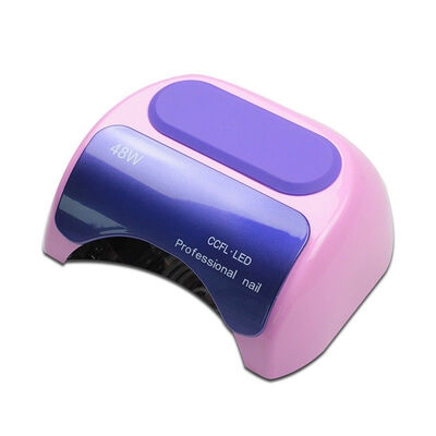 

48W Pro CCFL LED Nail Cure Lamp UV Gel Dryer Light Timer Gel Polish PinkGold