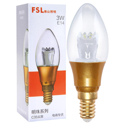 

Супермаркет] [Jingdong FSL (FSL) LED кристалл лампы тянуть концевые отверстия Е14 винтика 3000K 3W теплого белого воск золота Перл пузырь хвост