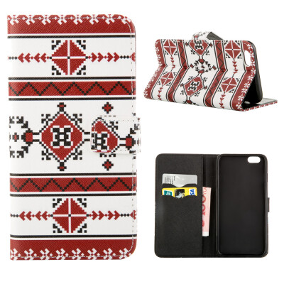 

MOONCASE ЧЕХОЛ ДЛЯ iPhone 6 Plus (5.5") Flip Leather Wallet Card Slot Foldable Stand Feature [Pattern series] /a19