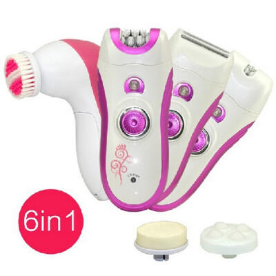 

KEMEI 6in1 Face Epilator Electric Remover Hair Removal Depilador Depilation Epilation Epilator for Bikini Body Trimmer