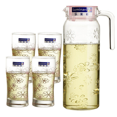

Jingdong supermarket Le Meiya Luminarc Le Meiya water with reliefs 11L waterjet with a set of 10
