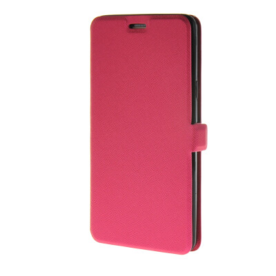 

MOONCASE Cross pattern Flip Pouch Leather Wallet Slim Stand чехол для Samsung Galaxy A7 Hot pink