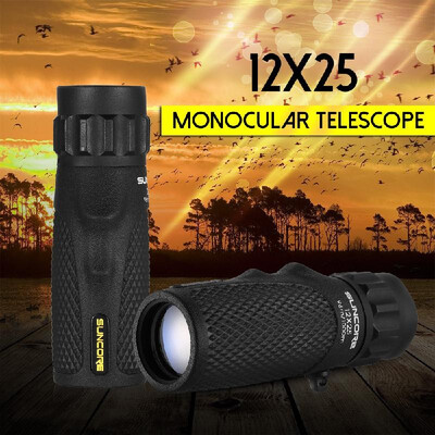 

Mini Telescope 12X25 Focus Monocular Telescope Outdoor Portable Handheld Ultra Monocular Scope for Camping Birdwatching Outdoor Mo