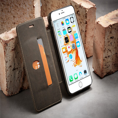 

Iphone 78X Luxury Leather Commerce Multi-function Wallet Card Clip Protection Stand Phone case
