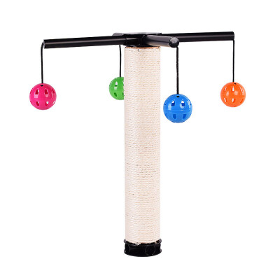 

HANYANG Hanyang combination hemp rope cat crawling column free deformation wear-resistant scratching belt bell ball cat climbing frame full cat species universal cat claws sucking cat supplies toys