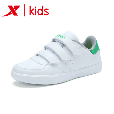 

Xtep XTEP special step childrens shoes boys casual shoes 2017 autumn new big childrens fashion slip wear small white shoes skateboard shoes 683315319962 white green 34 yards