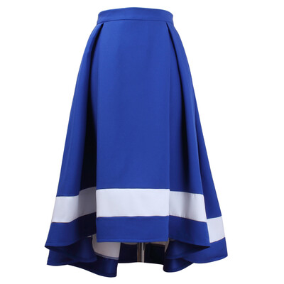 

BACHASH Irregular Skirt Female Zipper Ruched Patchwork High Waist Asymmetrical Midi Skirts 2018 Spring Fashion Clothing