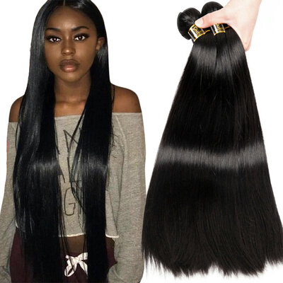 

YAVIDA Hair Indian Virgin Hair Straight 4 Bundles 7A Unprocessed Indian Straight Virgin Human Hair Weave