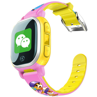 

Tencent children&39s phone watch pink smart watch can take pictures positioning call student child anti-lost phone ring phone