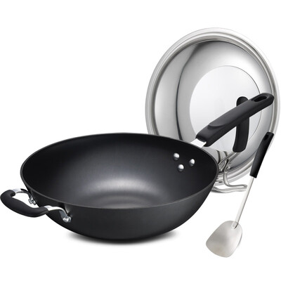 

[Супермаркеты] ASD 32CM Jingdong новое поколение чугунной посуды не может быть без ржавчины покрытия WG8332QB здорового приготовление пищи вок лопаточки, чтобы отправить