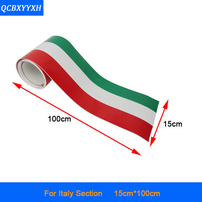 

15cm100cm German France Italy Flag 3 Colors Stripe Decal Bumper Car Body Stickers Auto Accessories