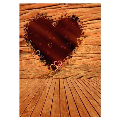 

Chocolate Heart Photo Backdrop 57FT Vinyl Fabric Cloth Digital Printing Photo Background s-1104