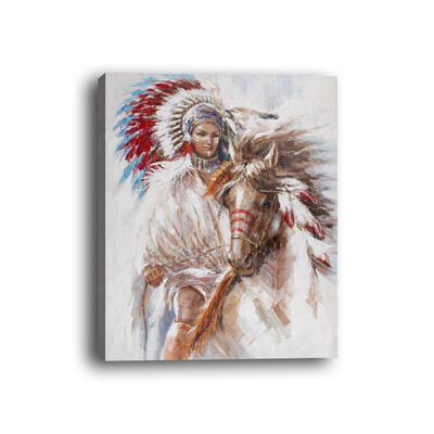 

Framed canvas modern European&American style living room bedroom background wall abstract figure decorative painting