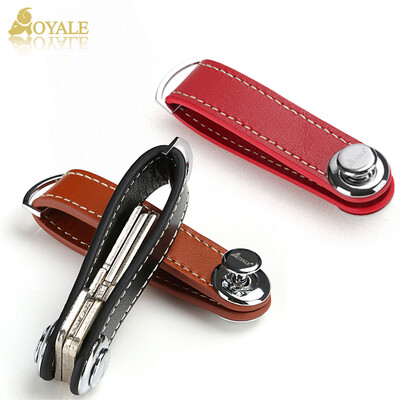 

AOYALE Car Leather Keychain Car Car Creative Key Set Snap Key Set Brown