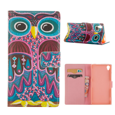 

MOONCASE Case for Sony Xperia Z3 Flip PU Leather Fold Wallet Card Slot Kickstand Back Case Cover [Pattern series] /a12