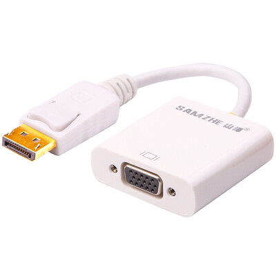 

Shanze (SAMZHE) ZJX-010 DP на DVI активного конвертера адаптер кабель DisplayPort к DVI главного компьютера кабельного телевидения проекторам белым