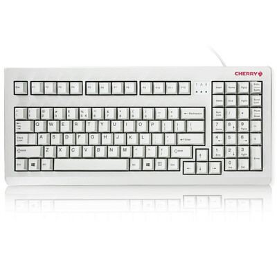 

Черри (Cherry) G80-1808LRCEU-0 механическая клавиатура белый серый вал