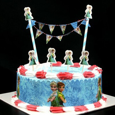 

FANLUS Cupcake Topper Bunting Flags Picks Kids Birthday Party Wedding Baby Shower Cake Baking Decorationcake bunting