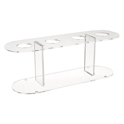

UpperX 1pcs Acrylic 4-Hole Double layer Ice Cream Cone Stand