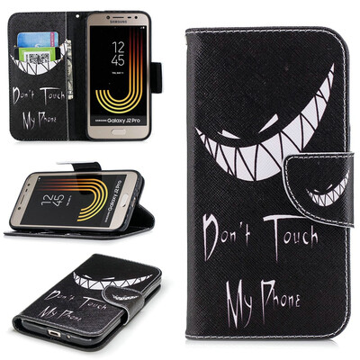 

BEFOSPEY Painting PU LeatherSoft TPU Card Slot Stand Wallet Case For Samsung Galaxy J2 Pro2018 J2201850"
