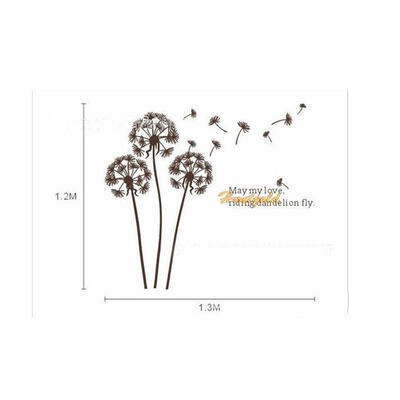 

6344cm Removable Home Decor Paster Bedroom Dandelion Wall Sticker Vinyl Art Decals