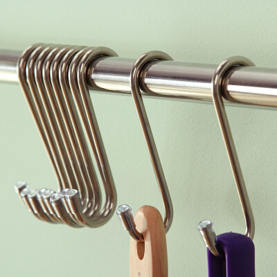 

Ou Runzhe hook stainless steel -type home bathroom double-sided hook plus 10 copies installed