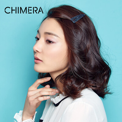

CHIMERA hair accessories headdress alloy crystal side clip bangs clip top clip blue