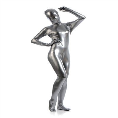 

24 Hrs Shipped Out Womens Metallic Full Bodysuits Womens Shiny Sexy Catsuit Fancy Dress Suitable for Halloween&Stage Performance