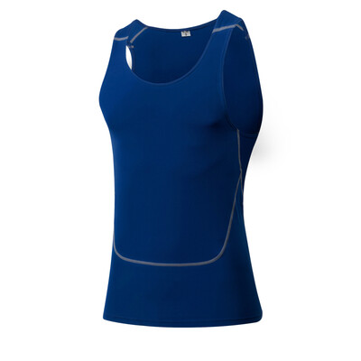 

Elastic Quickly Dry Sports TankTop Training T Shirt Men Workout Gym Running Vest
