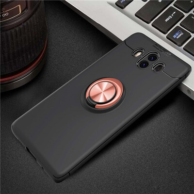 

Huawei Mate 1010Pro Luxury Metal Ring Magnetic Bracket Shockproof Cooling TPU Phone Case