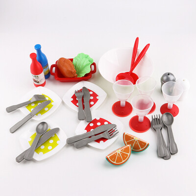 

BOOM LIGHT Kids Gift House Picnic Combo Childrens Puzzle Simulation Kitchen Food Kitchen Toys XG1-4 39Pcs