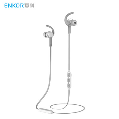 

ENKOR EB100 Wireless Bluetooth Sports Headphone Magnetic Remote Control In-ear Earphone Phone Universal White