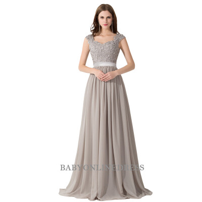 

Long Chiffon Bridesmaid Dres Illusion Back Plus Size A-Line Sleeveless Wedding Bridesmaid Dresses