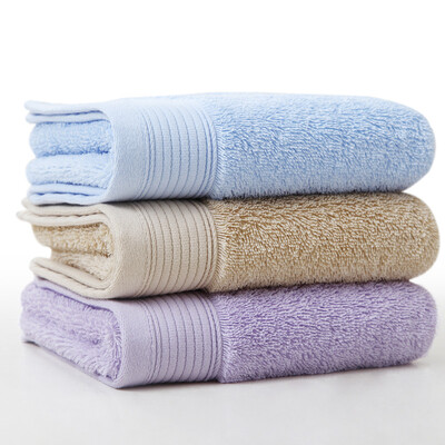 

Large bed DAPU towel home textiles combed Egyptian long-staple cotton towel 3 loaded cotton thick section blue camel purple 140g article 34 76cm