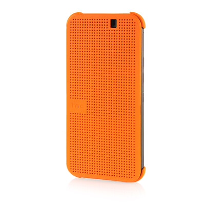 

MOONCASE Ultra Slim Leather Side Flip Pouch Thin Shell Back ЧЕХОЛ ДЛЯ HTC One M9 Orange