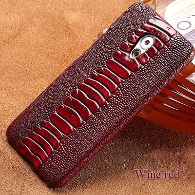 

Genuine Leather Phone Case For Meizu Pro 6 Plus Case Ostrich Foot Texture Back Cover For Pro 7 Pro 5 Plus Case