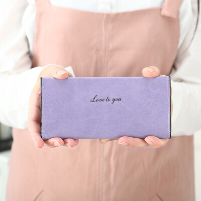 

New Womens Simple Long Section Thin Wallet Multi-card Bit Purse