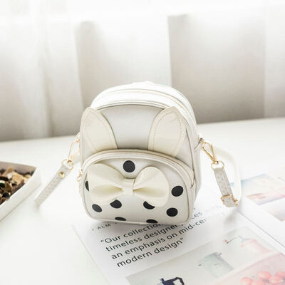 

Girl And Children Casual Backpack Cartoon Shoulder Bag Bowknot Handbag Travel Bag
