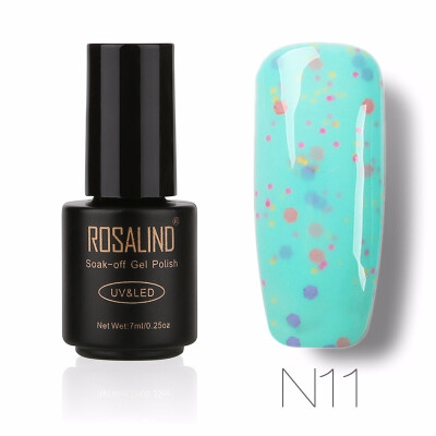 

ROSALIND Gel 1S 7ml N01-24 Cheese Series Nail Gel Polish UV LED Glitter Manicure Nail Art Semi Permanent Soak Off gel lacquer