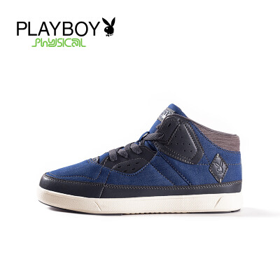 

PLAYBOY brand,Autumn&Winter New,Leisure,Stylish, Warm retention,High top,Handmade denim,Men's shoes