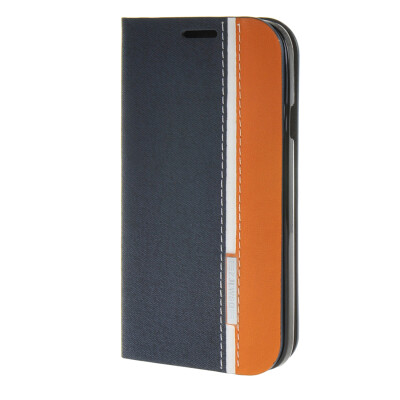 

MOONCASE WIKO Barry Case Minimalist style Leather Card Wallet Flip Slot Bracket Back Case Cover Sapphire