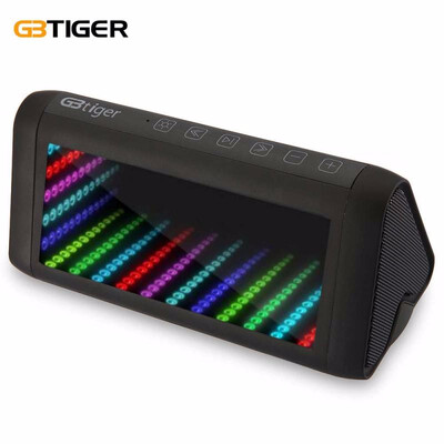 

GBTIGER BS - 1025 Magic Mirror HiFi LED Colorful Light Speaker 3D Dynamic Lighting Support Bluetooth Hands-free AUX Input Function