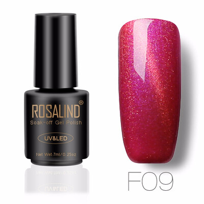

ROSALIND Gel 1S 7ML 3D Cat&39S Eyes Magnetic NEON Nail Polish Rainbow UV LED Nail Gel Polish with Shining Colorful Gel Lacquer
