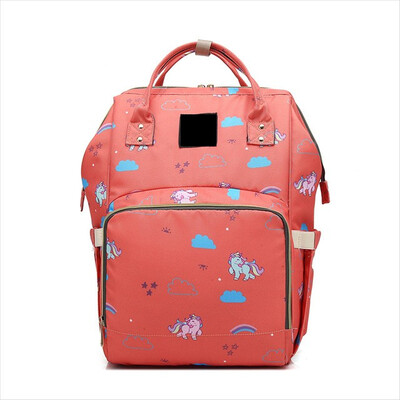 

Large Capacity Unicorn Mommy Maternity Diaper Nappy Bag Printed & Solid Wet Bag Travel Backpack Desiger Nursing Baby Bag