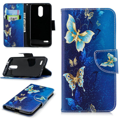 

BEFOSPEY Painting PU LeatherSoft TPU Card Slot Stand Wallet Case For LG K10201853"